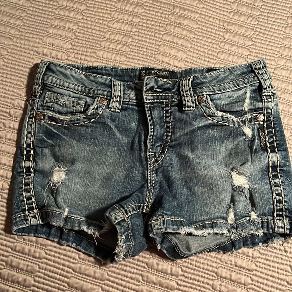 Silver brand jean shorts